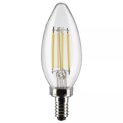 Satco S21268 - 4 Watt B11 LED Light Bulb - 5000K - 90CRI - 120 Volt (6 Pack)