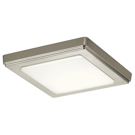 Kichler 44245NILED30 & 44245NILED40 - Zeo 1-Light Brushed Nickel LED Flush Mount Light- 7 in