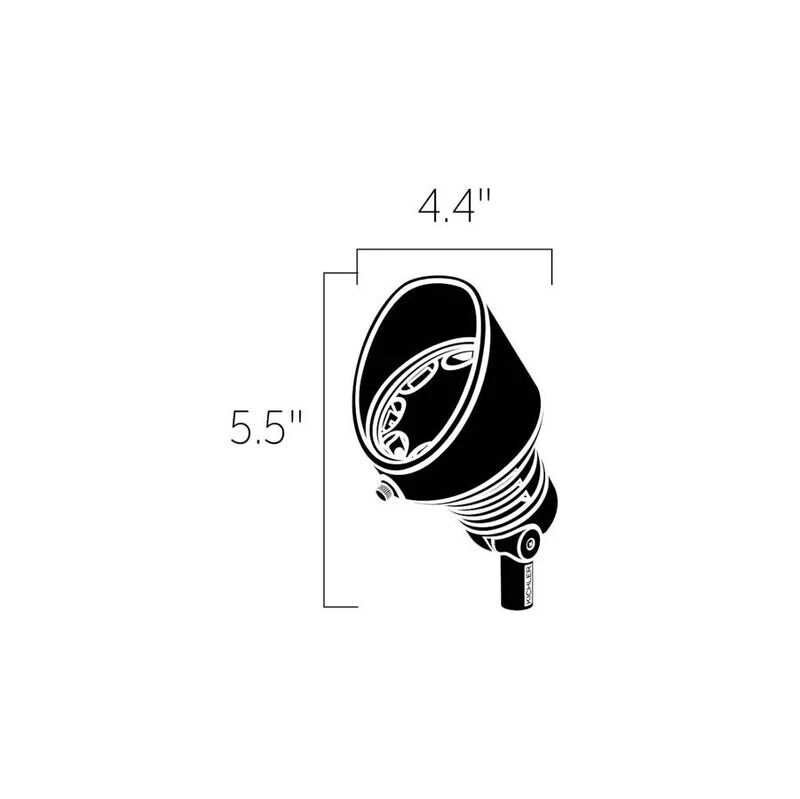 Kichler 16202BBR30 - 19.5W LED Accent Light 3000K - 10 Deg Narrow Beam - 4 Pack