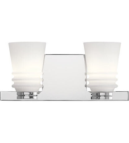 Kichler 45976CH - Victoria Bathroom 2 Light Vanity Chrome Fixture