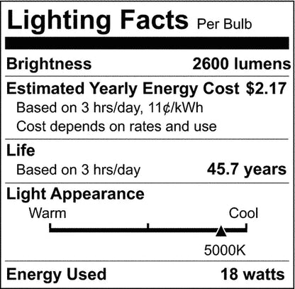 Satco S11917 - 18.5 Watt T8 LED Tube - Type B Ballast Bypass - 5000K