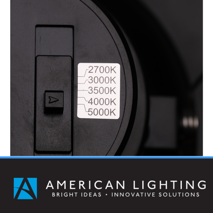 American Lighting - AD56-5CCT-BK Advantage Select 15W LED Recessed Downlight -Black