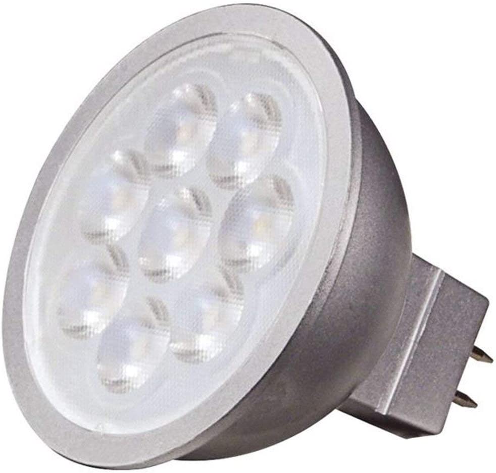 Satco S9497 - 6.5 watt; LED MR16 LED; 3500K; 40' beam spread; GU5.3 base; 12 volt (12 Pack)