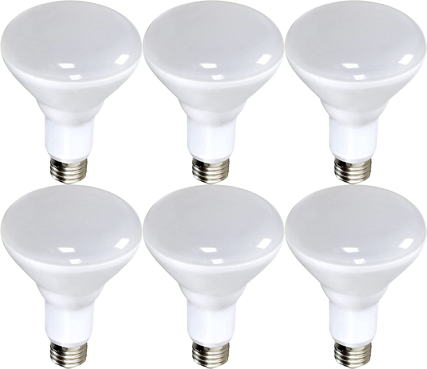 Satco S9621 - 9.5 watt BR30 LED Light Bulb - 3000K - Medium base - 120 volts (6 Pack)