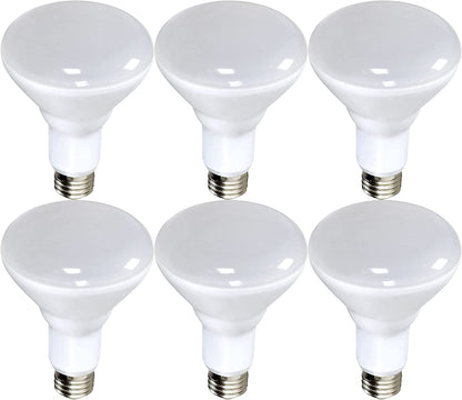 Satco S9621 - 9.5 watt BR30 LED Light Bulb - 3000K - Medium base - 120 volts (6 Pack)