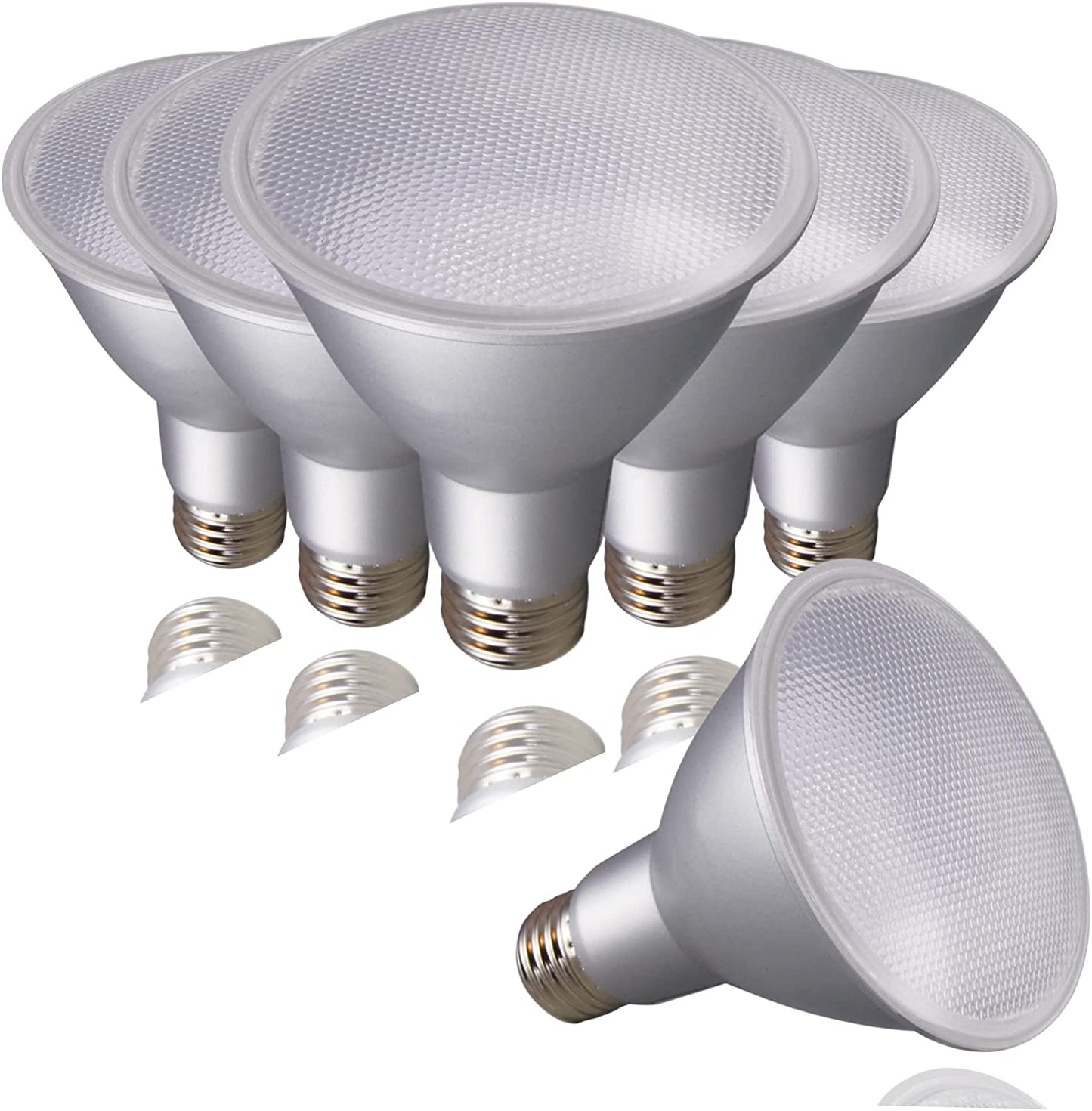 Satco S29431 - 12.5 Watt PAR30LN LED Light Bulbs - 3000K - 6 Pack